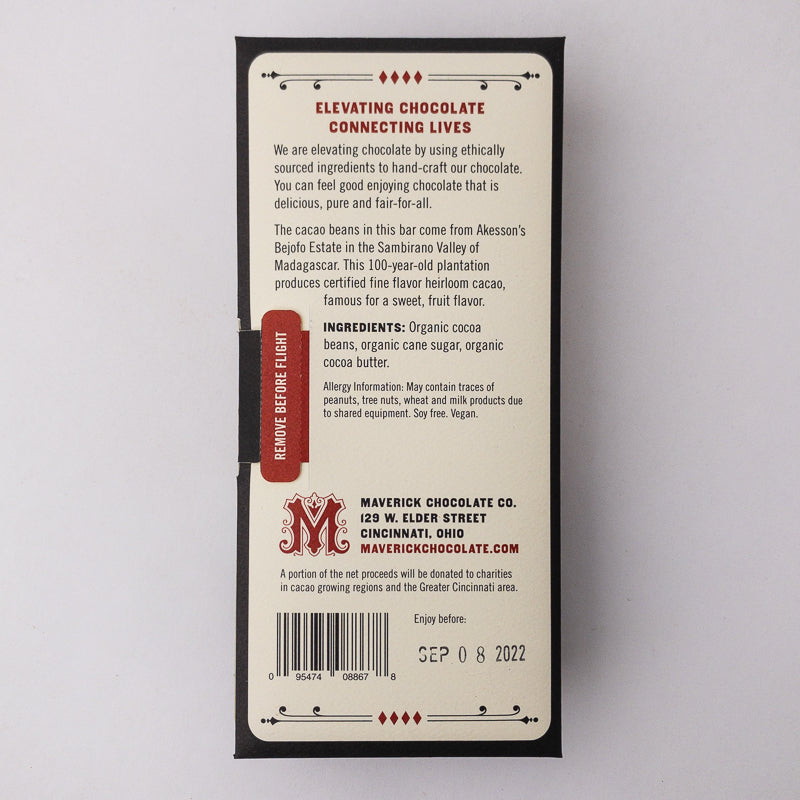 Maverick 65% Madagascar Dark Chocolate (QCBS)