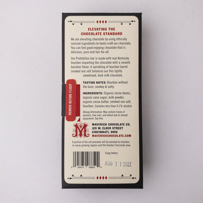 Maverick Prohibition Milk Chocolate — Bourbon Barrel (QCBS)